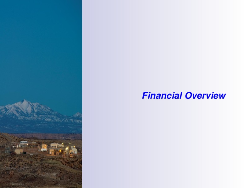 APRIL 2011 INVESTOR PRESENTATION – Resolute Energy Corp – slide 21