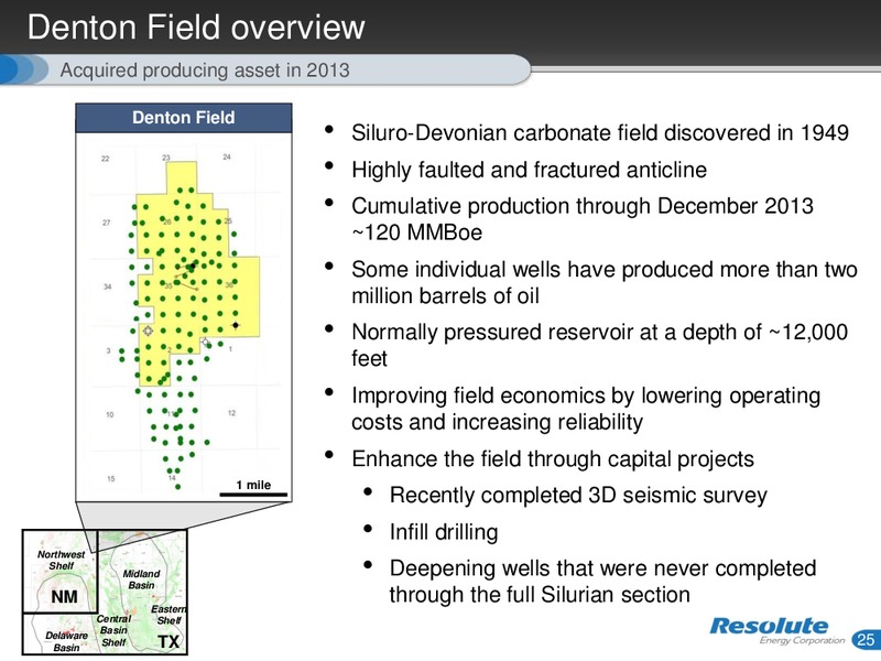 INVESTOR PRESENTATION – Resolute Energy Corp – slide 24