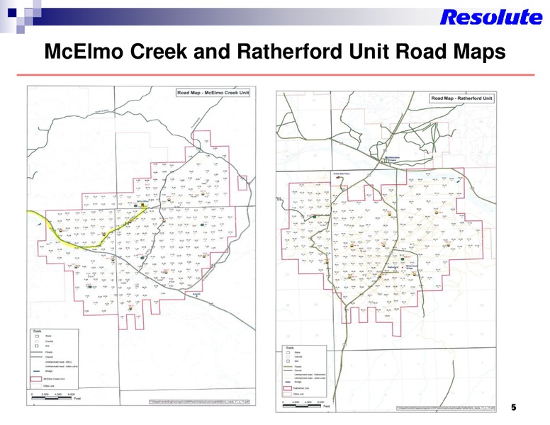 ANNUAL FIELD TOUR – Resolute Energy Corp – slide 5