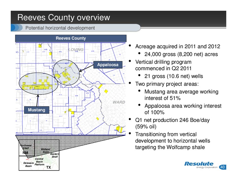 ANALYST DAY – Resolute Energy Corp – slide 39