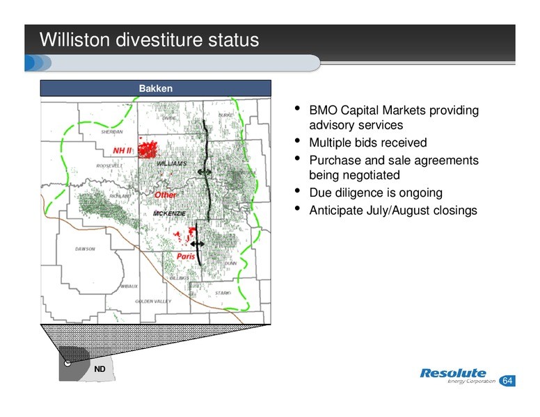 ANALYST DAY – Resolute Energy Corp – slide 63