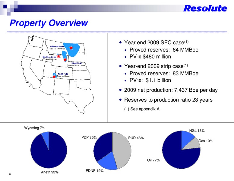 INVESTOR MEETING – Resolute Energy Corp – slide 5