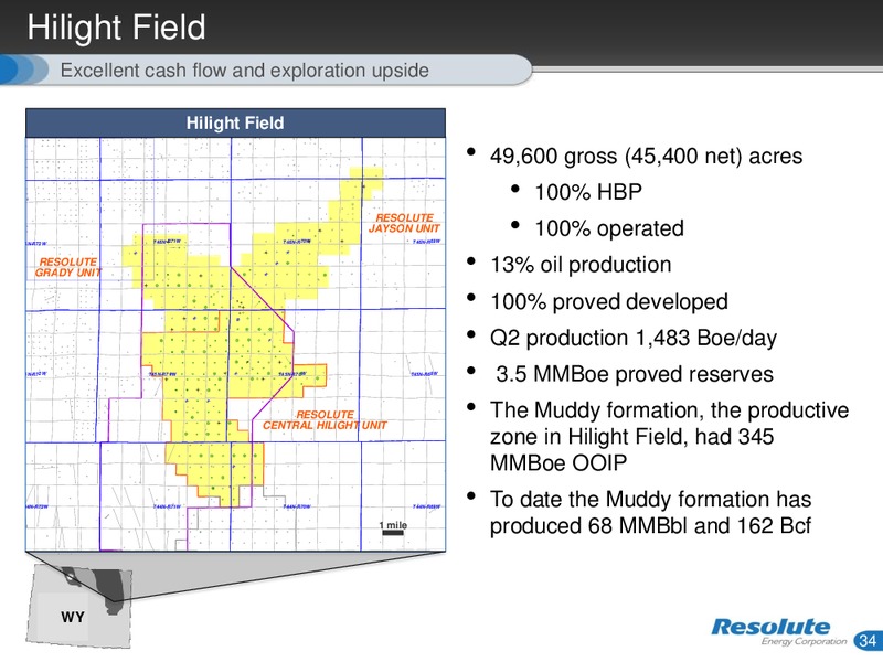 INVESTOR PRESENTATION – Resolute Energy Corp – slide 33