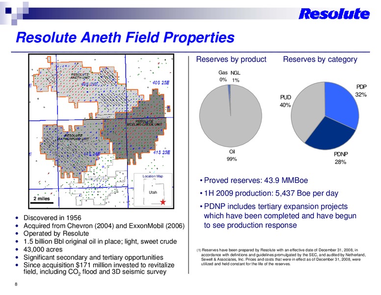 ROADSHOW PRESENTATION – Resolute Energy Corp – slide 7