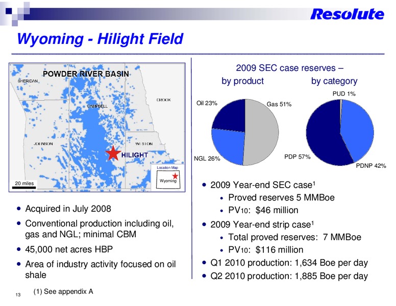 INVESTOR PRESENTATION – Resolute Energy Corp – slide 12