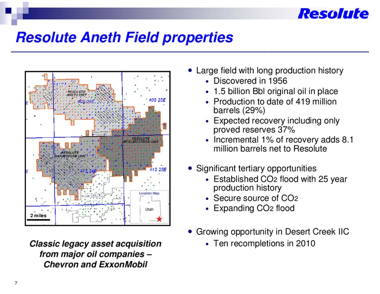 INVESTOR PRESENTATION – Resolute Energy Corp – slide 6