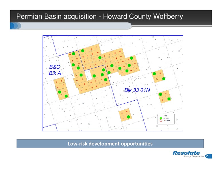 INVESTOR PRESENTATION – Resolute Energy Corp – slide 20