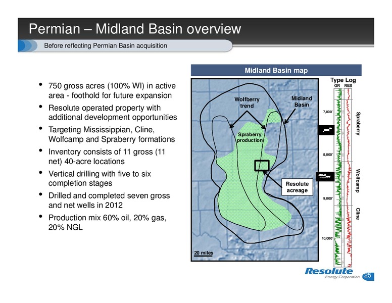 INVESTOR PRESENTATION – Resolute Energy Corp – slide 24