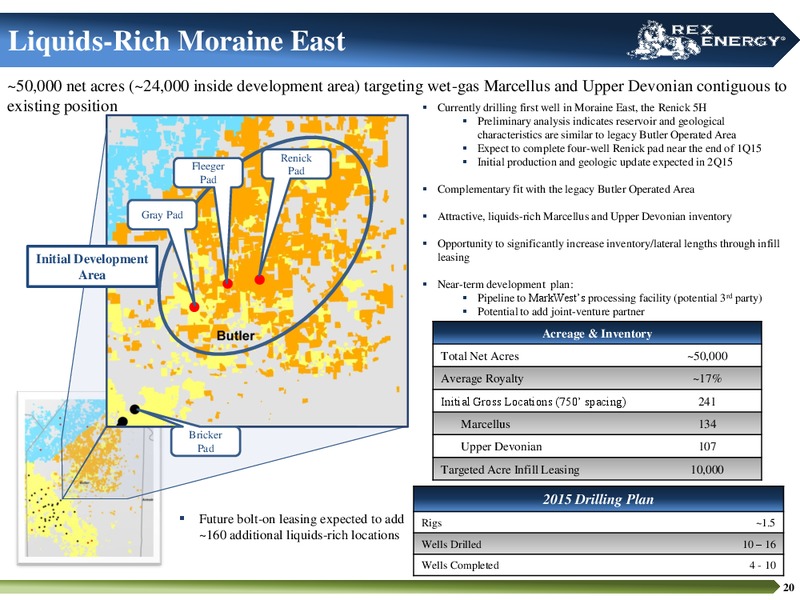 INVESTOR PRESENTATION – Rex Energy Corp – slide 18
