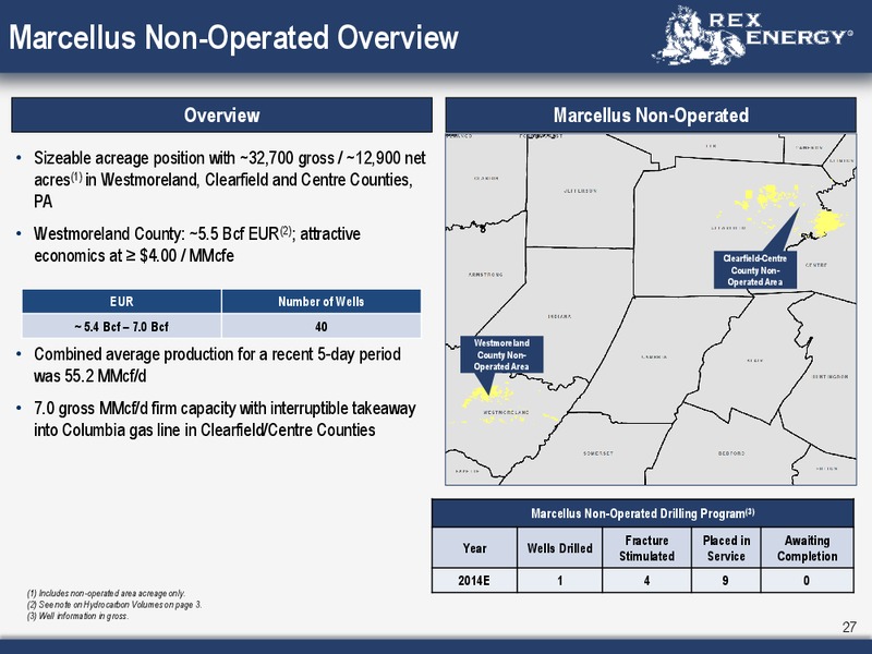 Corporate Presentation – Rex Energy Corp – slide 25