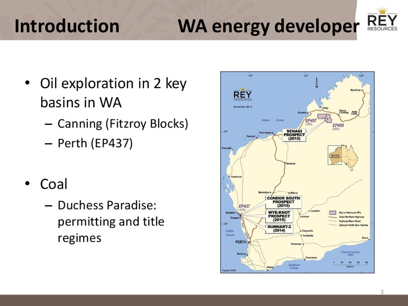 AGM Presentation – Rey Resources Ltd – slide 2