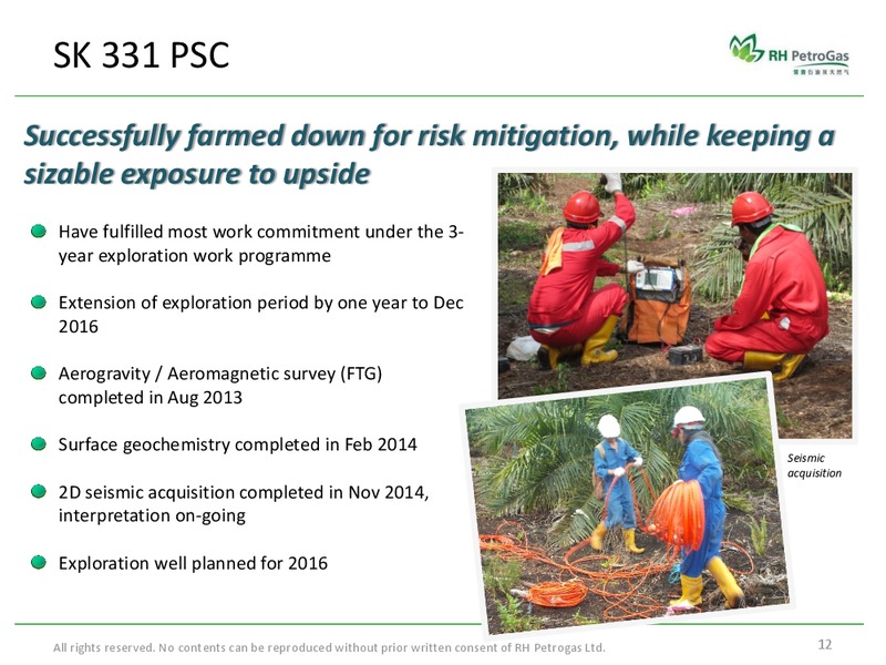 FY2014 RESULTS BRIEFING – Rh Petrogas Limited – slide 11