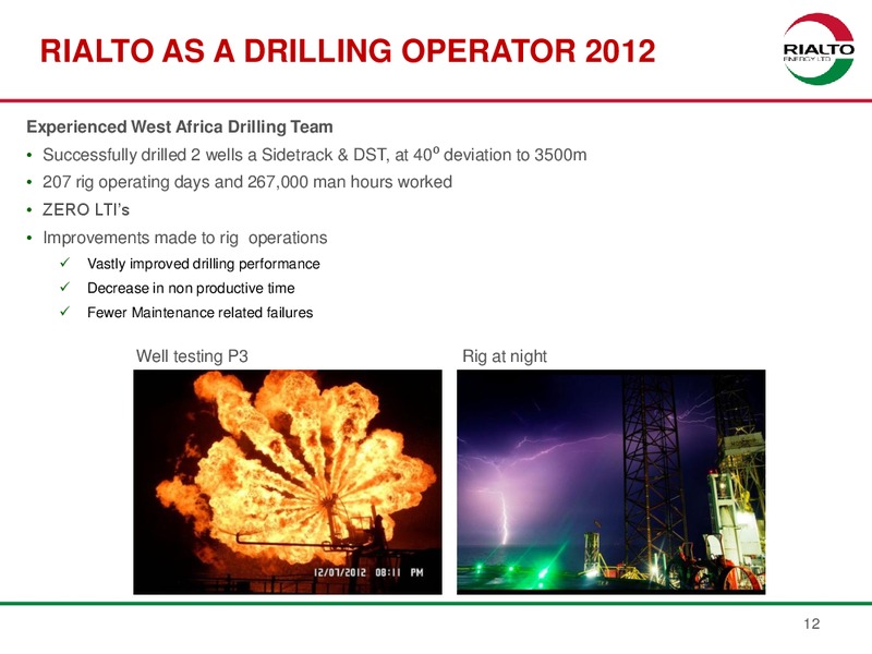 AFRICA OIL AND GAS SUMMIT – Rialto Energy Ltd. – slide 11