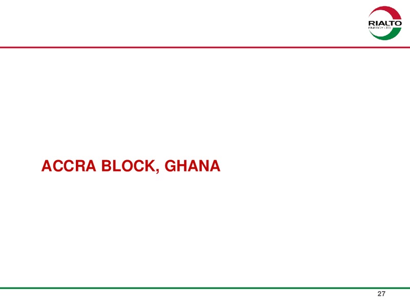 AFRICA OIL AND GAS SUMMIT – Rialto Energy Ltd. – slide 26