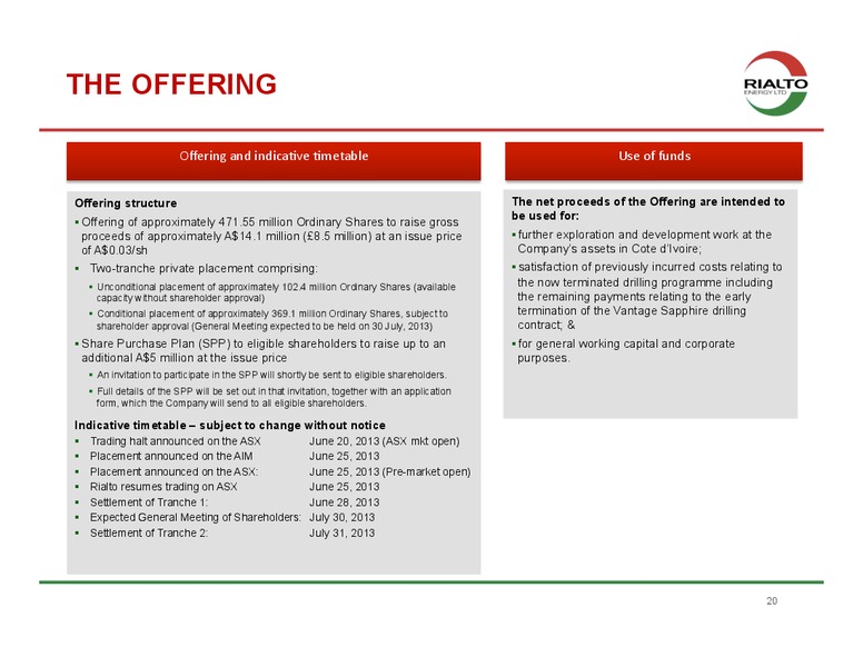 JUNE 2013 INVESTOR PRESENTATION – Rialto Energy Ltd. – slide 17