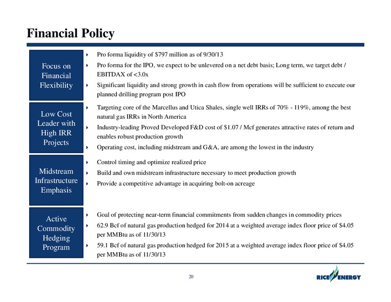 Investor Presentation – Rice Energy – slide 19
