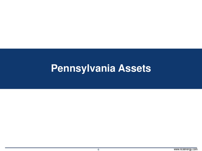 Second Quarter 2014 Investor Presentation – Rice Energy – slide 6