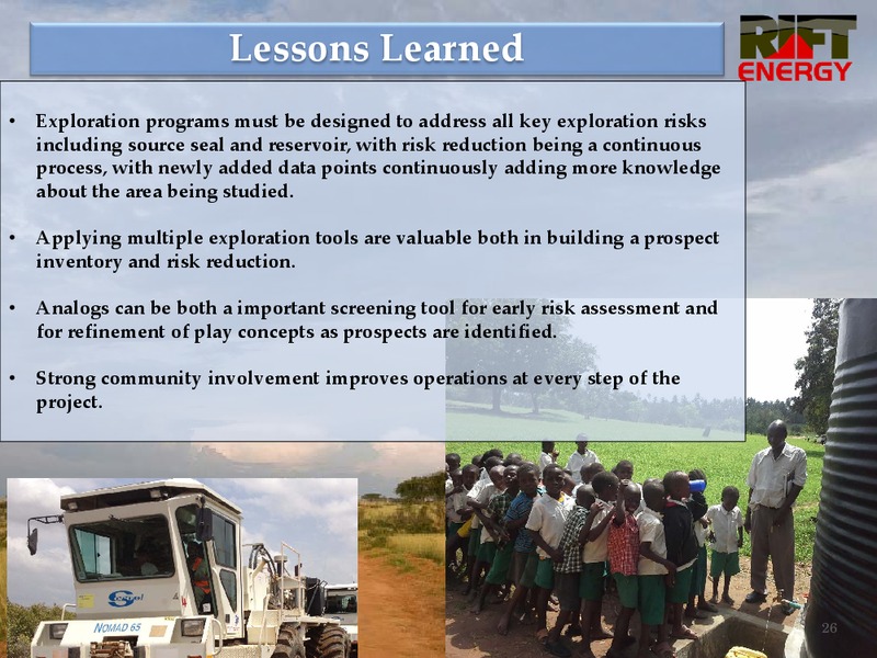 AFRICA OIL GAS CONFERENCE – Rift Energy Corp – slide 26