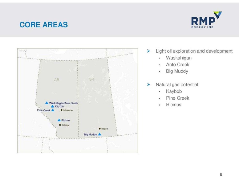 NOVEMBER 2012 CORPORATE PRESENTATION – Rmp Energy Inc. – slide 8