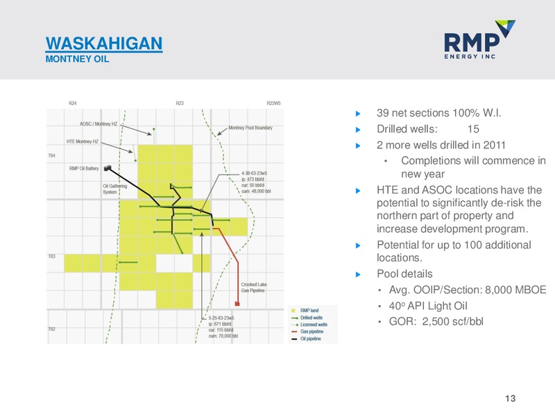 NOVEMBER 2011 CORPORATE PRESENTATION – Rmp Energy Inc. – slide 12