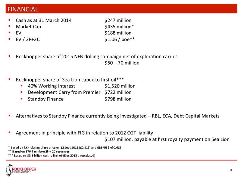 AGM 2014 – Rockhopper Exploration – slide 9