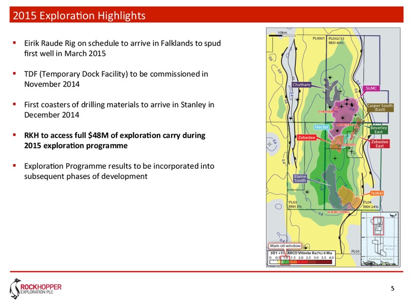 NORTH FALKLAND BASIN OPERATIONAL UPDATE – Rockhopper Exploration – slide 4