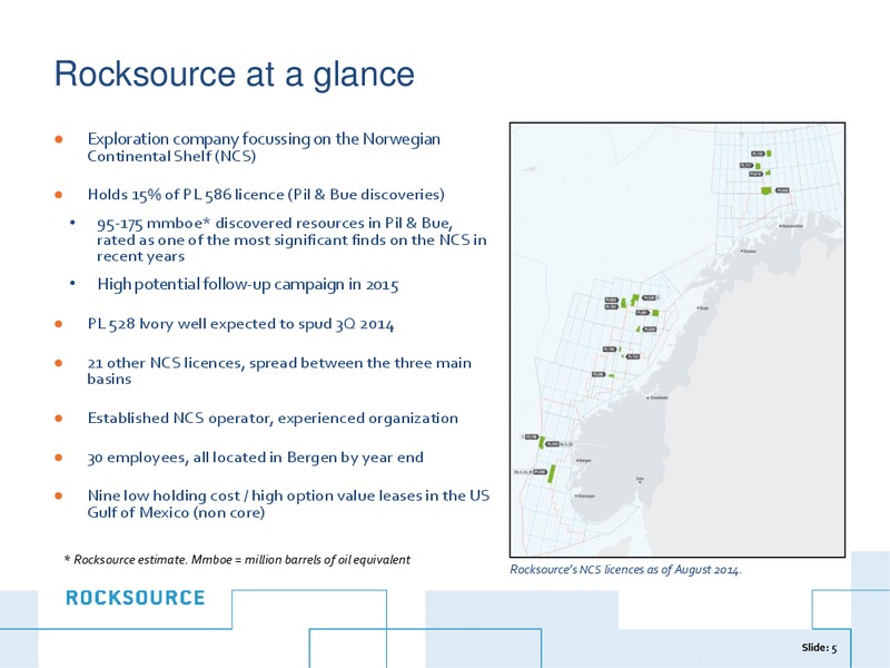 Corporate Presentation – Rocksource – slide 4