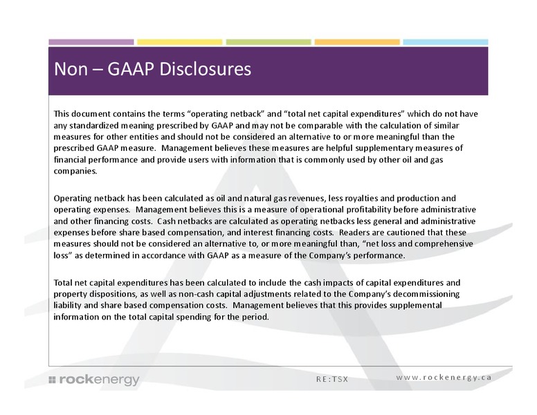 Investor Presentation – Rock Energy Inc. – slide 2