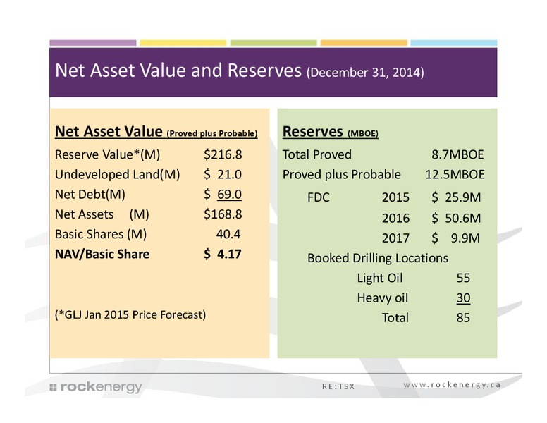 Investor Presentation – Rock Energy Inc. – slide 7