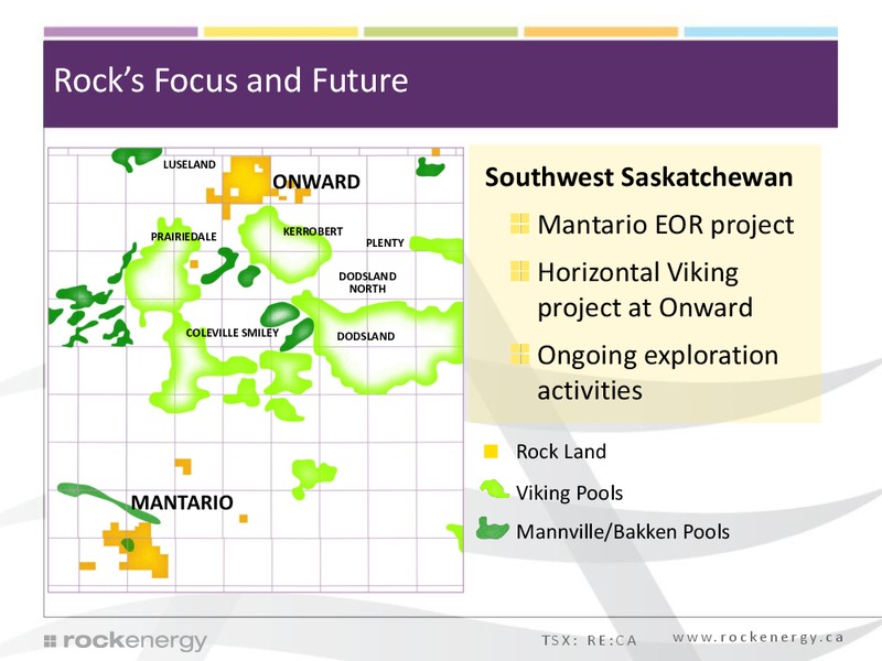 Corporate Presentation – Rock Energy Inc. – slide 5