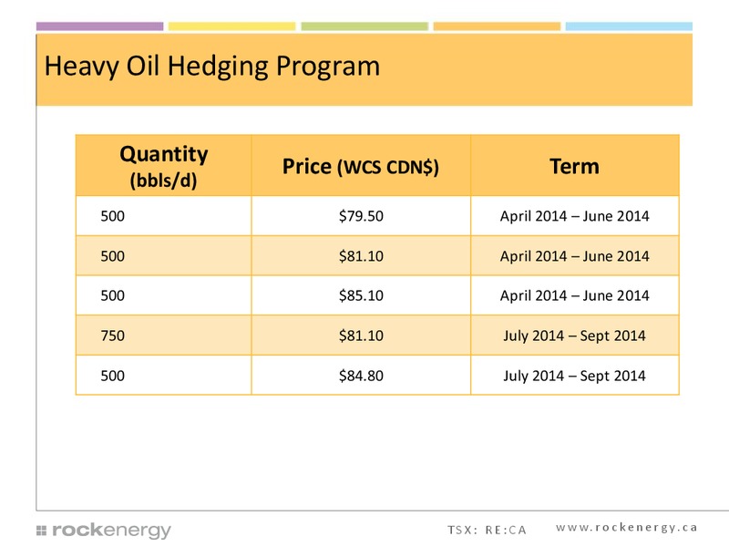 Corporate Presentation – Rock Energy Inc. – slide 39