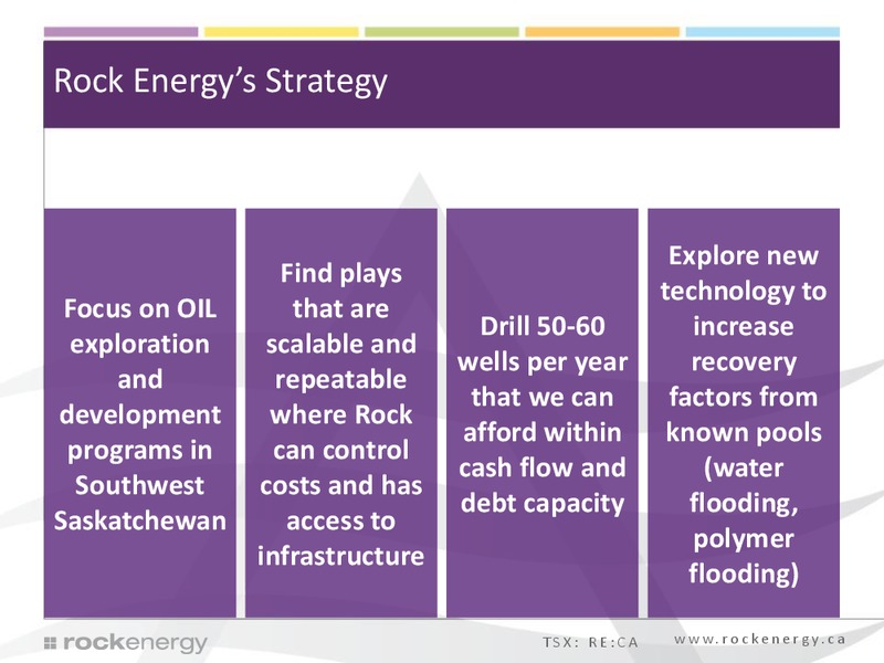Investor Presentation – Rock Energy Inc. – slide 3