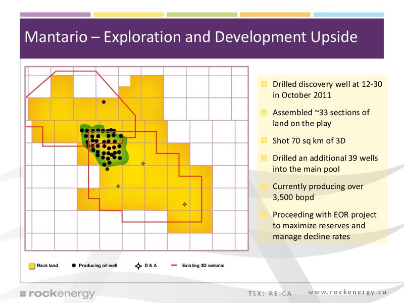 Investor Presentation – Rock Energy Inc. – slide 6