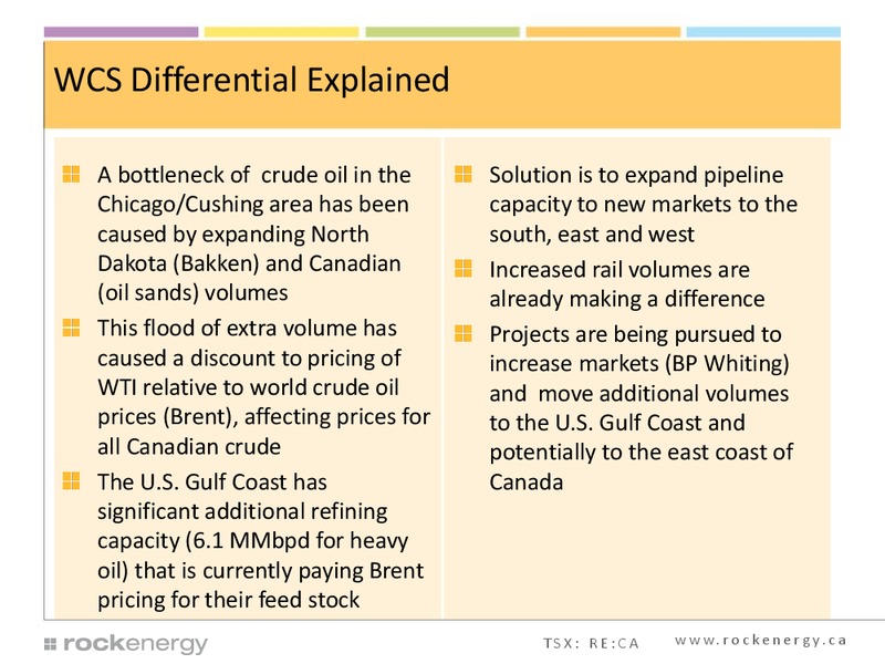 Investor Presentation – Rock Energy Inc. – slide 37