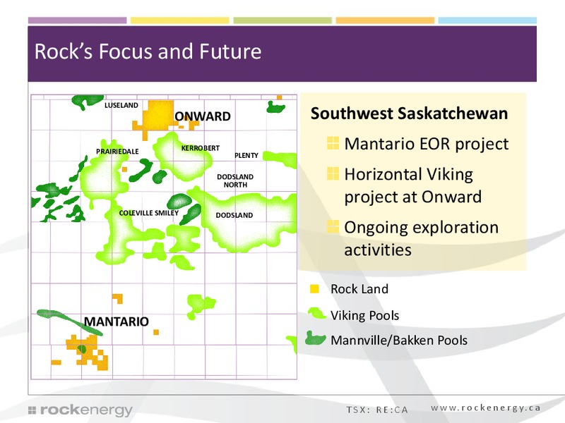 CORPORATE PRESENTATION – Rock Energy Inc. – slide 5