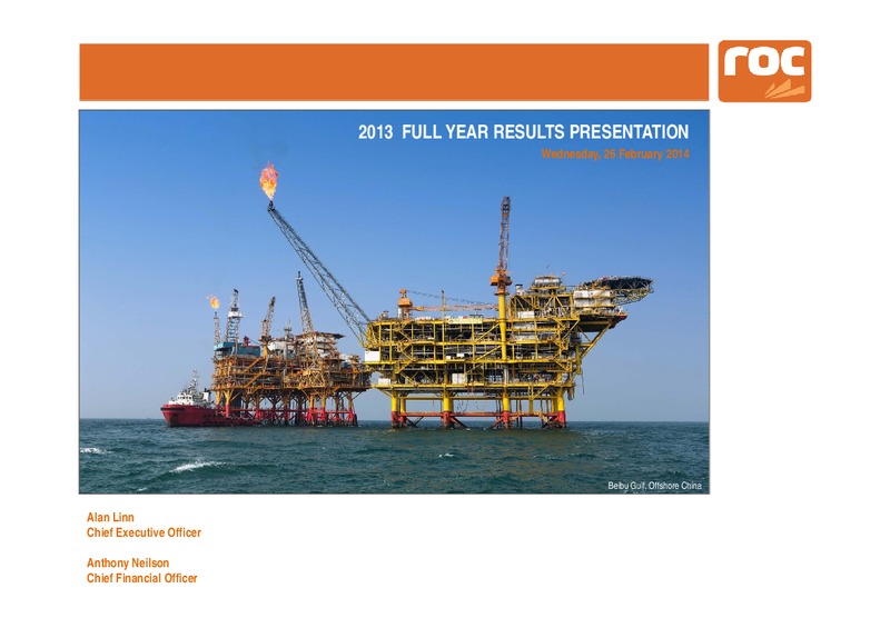 FY2013 Results – Roc Oil – slide 1