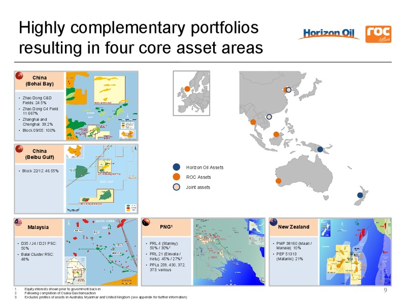 Merger Announcement – Roc Oil – slide 8