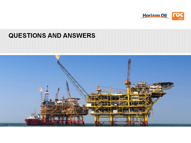 Merger Announcement – Roc Oil – slide 14