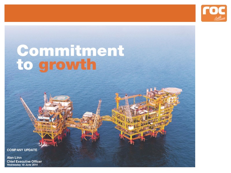 Company Update – Roc Oil – slide 1