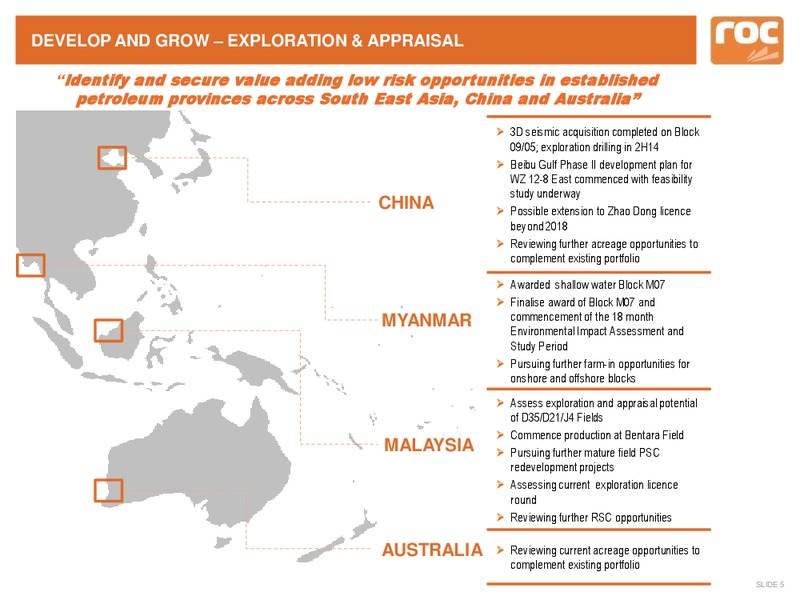 Company Update – Roc Oil – slide 4