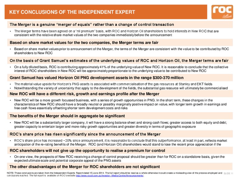 Company Update – Roc Oil – slide 12