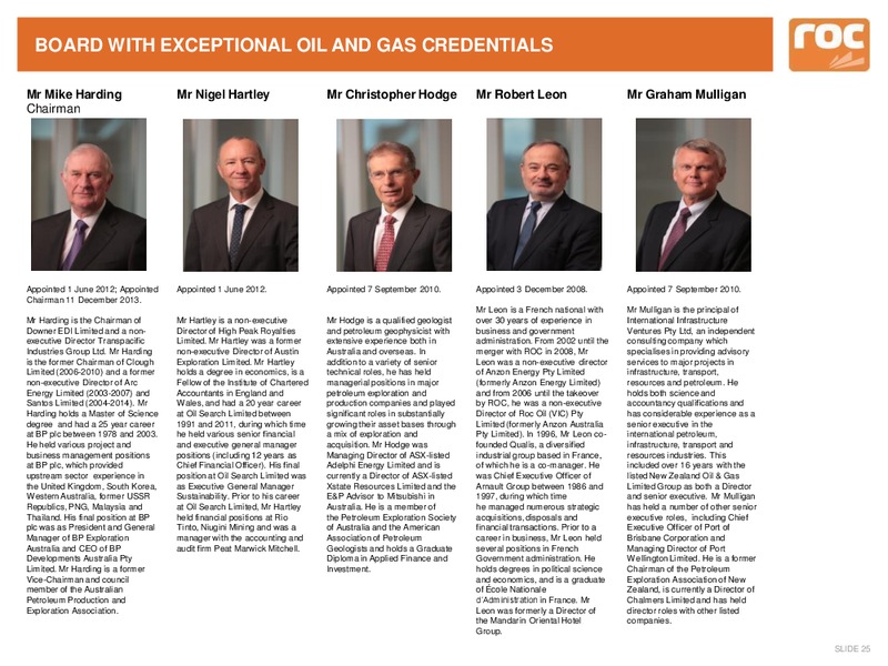 Company Update – Roc Oil – slide 22