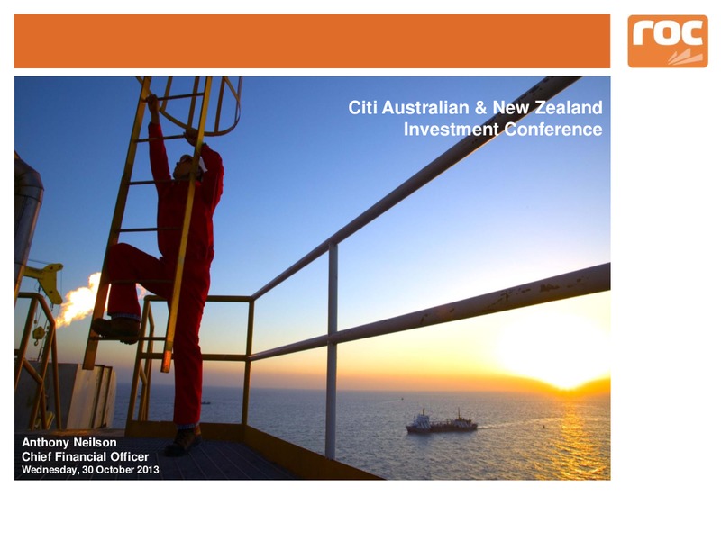 Citi Australian and New Zealand Investment Conference – Roc Oil – slide 1