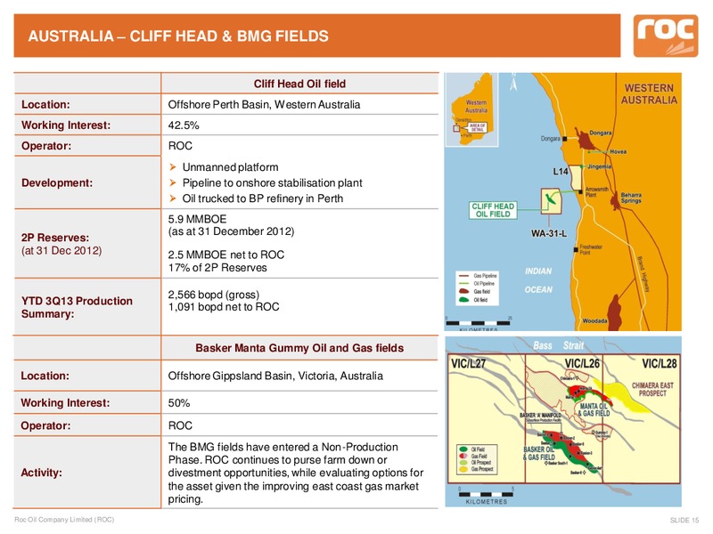 Citi Australian and New Zealand Investment Conference – Roc Oil – slide 14
