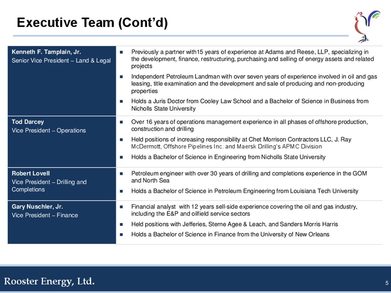 GHS 100 Energy Conference – Rooster Energy Ltd. – slide 4