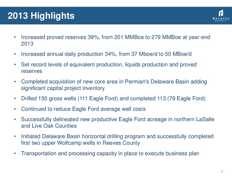 Credit Suisse 19th Annual Energy Summit – Rosetta Resources, Inc. – slide 3