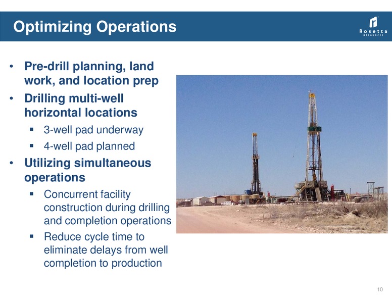 DUG Permian Basin – Rosetta Resources, Inc. – slide 9