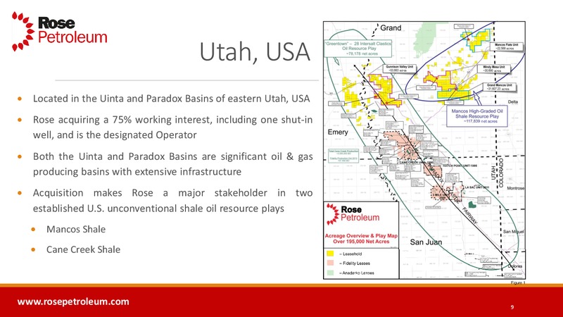 INVESTOR PRESENTATION – Rose Petroleum – slide 8