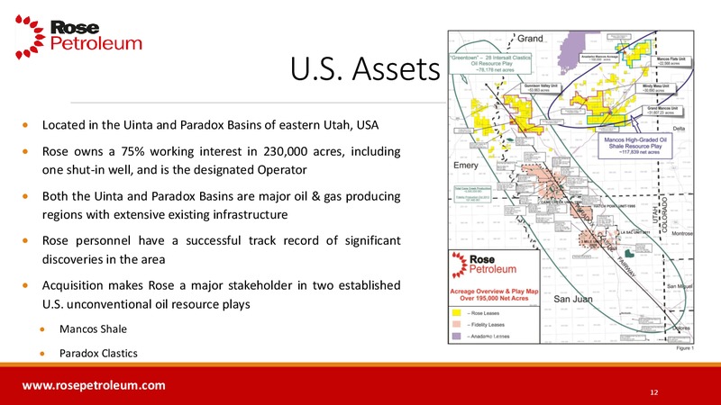 ENERCOM'S THE LONDON OIL & GAS CONFERENCE 6 – Rose Petroleum – slide 11