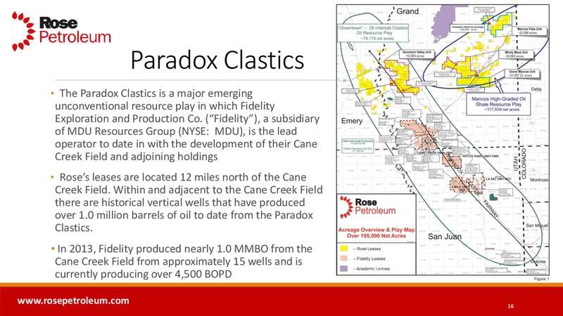 ENERCOM'S THE LONDON OIL & GAS CONFERENCE 6 – Rose Petroleum – slide 15
